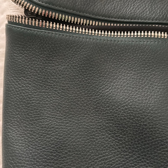 KARA- Forest green leather bag - Picture 2 of 8